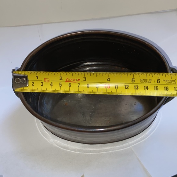 Metallic mercury glass crackle decorative plate and burnished brass planter - Picture 11 of 11